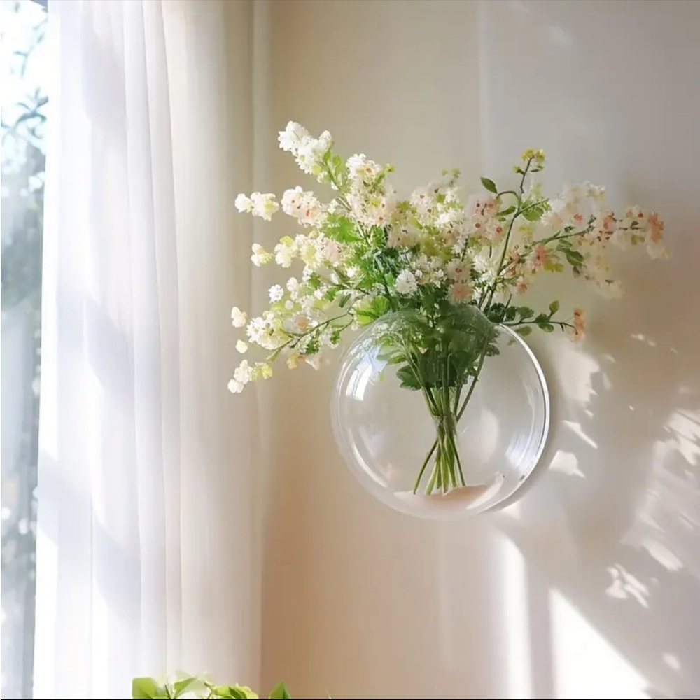 ❗️SOLD❗️2 (TWO) Wall-mounted Decorative Set, Hydroponic Plant Transparent - Picture 15 of 16